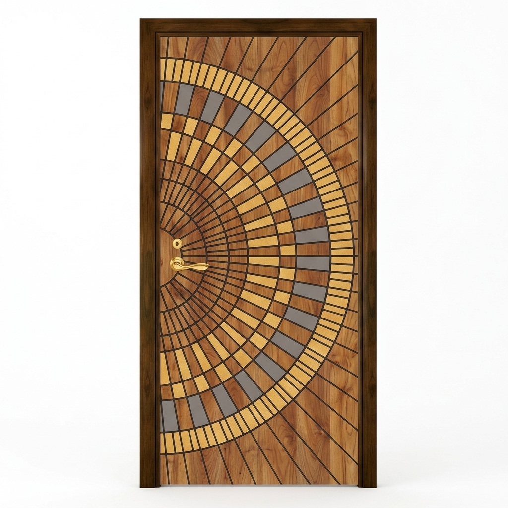 VNEX VX-101 Sunburst Mosaic Digital Door